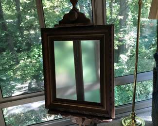Beautiful Carved Wood Easel.  Nice wood frame sold separately