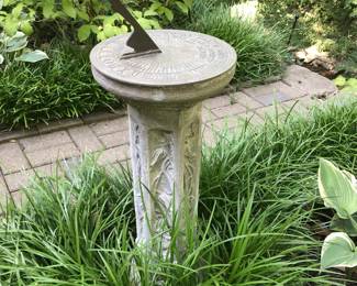 Wonderful Sun Dial and Stand...concrete...bring help