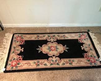 2 beautiful Victorian Style Rugs with 3" Fringe 22"X42"