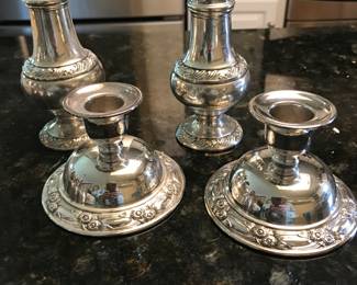 Oneida Silver Candle Holders