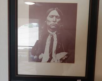 Framed print of Quanah Parker the last Comanche Chief 
