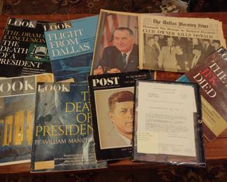 Kennedy memorabilia and School Book Depository generic letter 1965.  