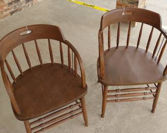 Refinished antique chairs