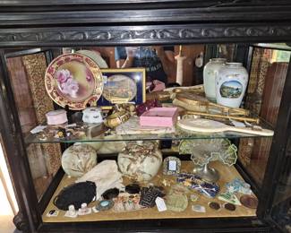 ASSORTED VICTORIAN ACCESSORIES, NIPPON, VANITY MIRROR ETC