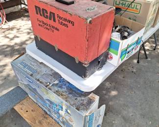 RADIO TUBES, OLD RAILROAD TRAIN SET