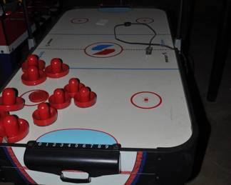 Air hockey table and other games