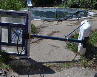 Swimming pool basket ball hoop