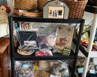 Baskets, sewing, quilting