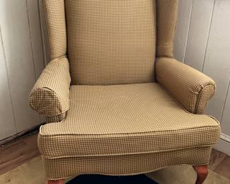 Pair of wing back chairs