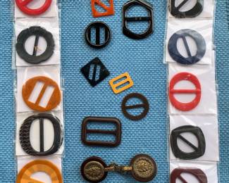 Bakelite. I also have Bakelite jewelry, but I cannot get pictures to load. Working on that