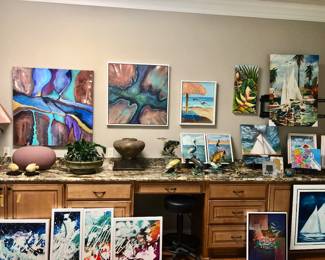 Part of art gallery room