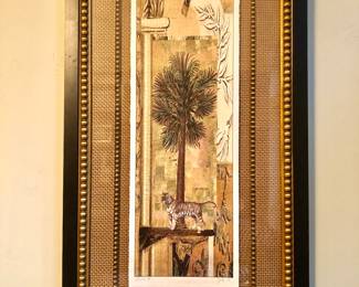 Tiger and palm print