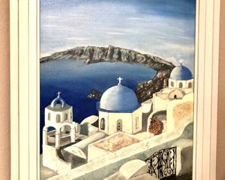 Greek scene oil