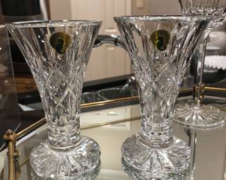 Pair of small Waterford vases