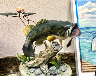 Collection of George Kruth fish with certificates