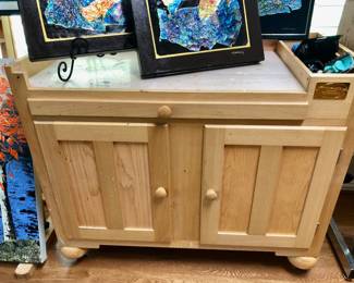 Artist work cabinet on wheels