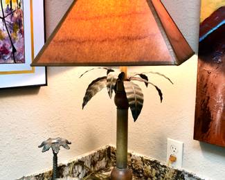 Palm tree lamp