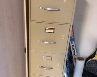 Metal file cabinet