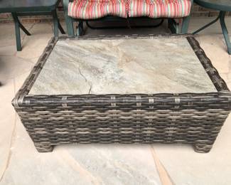 Woven coffee table