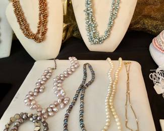 Real pearl necklaces