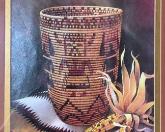 Hopi Kachina Basket Art by Ron Fleetwood Johnson