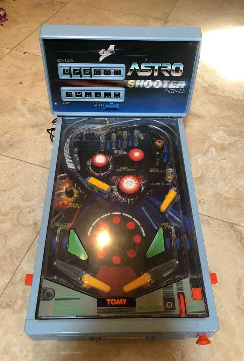 Vintage Pinball Machine Tomy Astro Shooter