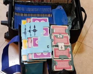 Vintage Bridge Set And Supplies