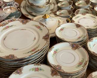 Black knight set of fine Germany china