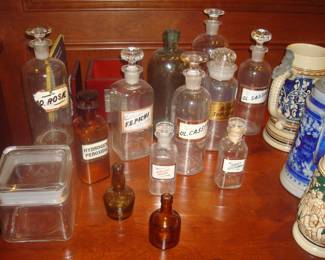 Vintage Pharmacy bottles
