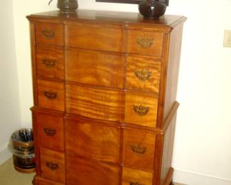 Vintage Kling bureau and original art above