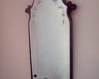 Antique wall mirror