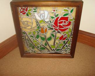 Case with art glass door