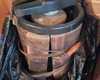 Vintage ice cream churn 