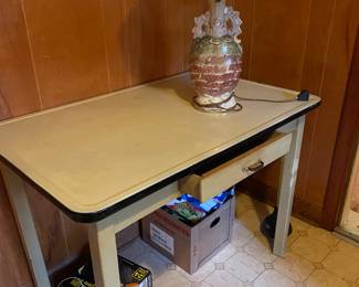 Enamel top table