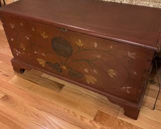  Handmade vintage blanket chest 