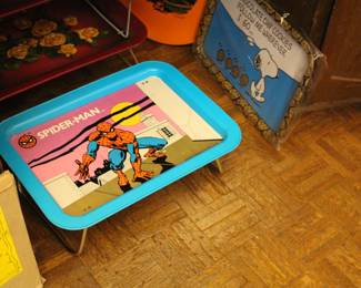Vintage 1979 Spiderman tray