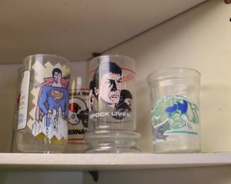 Spock, Superman, Cardinals - all about the 70's glassware