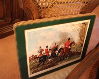 Hunting scene placemats