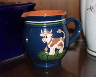 Vintage cow mug
