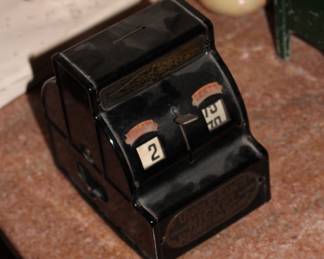 1912 antique Uncle Sam Nickel register bank