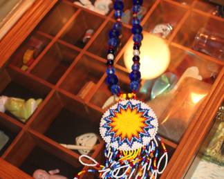 Hand beaded necklace - Native American