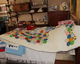 Antique very large quilt- in magnificent condition
