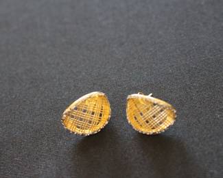14k gold Milor earrings from Italy