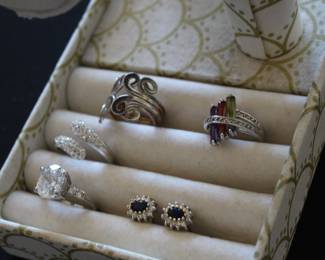 Silver and costume jewelry