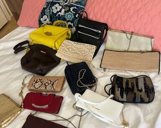 Lots of ladies handbags - purses