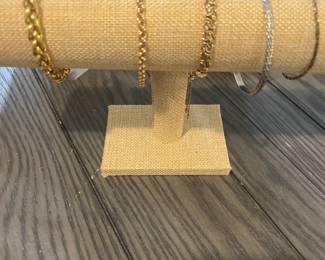 Sterling and 18k GP Bracelets 