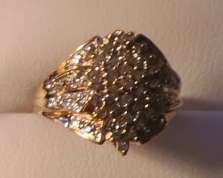 14K and Diamonds ring 