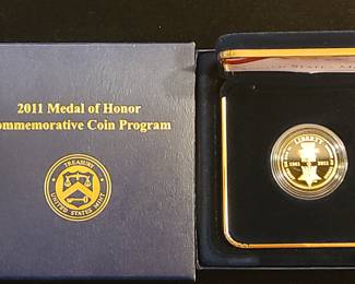 One of several Gold commemorative coins in this sale. 