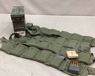 192 Rounds 30-06 w/Bandoliers & Clips
