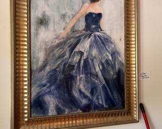 Beautiful lady painting
